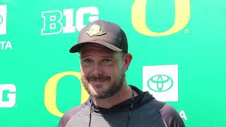 Dan Lannings instant takeaways from Oregon footballs first fall camp scrimmage [upl. by Atimed]