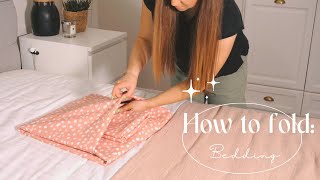 How to fold bedding one fold all sizes [upl. by Rennie200]