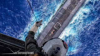 This Is How Americas NuclearSubmarine get Resupplied at Sea [upl. by Mosera]