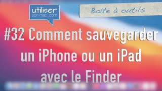 Comment sauvegarder un iPhone ou un iPad avec le Finder [upl. by Arehahs]