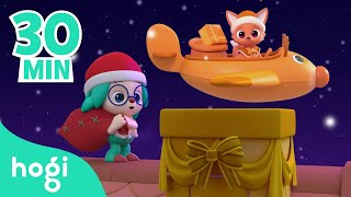 Christmas Learn Colors and more   Compilation  Christmas Songs for Kids  Play with Hogi [upl. by Inaflahk736]