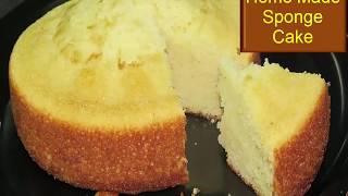 Home made sponge cake in pressure cookercake recipe without Ovenhow to make sponge cake in telugu [upl. by Kcirdorb]