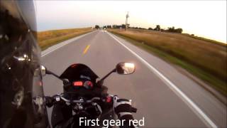 2009 Yamaha FZ6R Acceleration [upl. by Imuy]