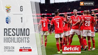 Resumo Benfica 61 Vizela Liga 2324 22 [upl. by Freda]