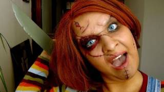 chucky Childs Play Halloween Mörderpuppe Tutorial make up [upl. by Eetse]