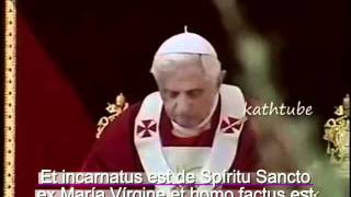 Credo en Latin con Benedicto 16mp4 [upl. by Beaudoin651]