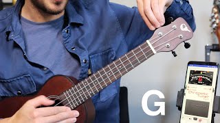 How to tune a UKULELE for total beginners [upl. by Llertnahs622]