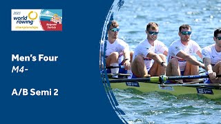 2023 World Rowing Championships  Mens Four  Semifinal AB 2 [upl. by Irbua]