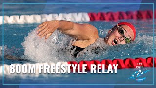 Wisconsin Aquatics Holds The Lead To Win Womens 800 Freestyle Relay  2023 TYR Pro Championships [upl. by Slen494]