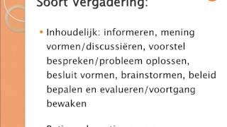 Soorten Vergaderingen  Notuleren En Verslagen Bij Vergaderingen Deel 4 [upl. by Halette932]