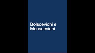 Bolscevichi e menscevichi [upl. by Llemaj]