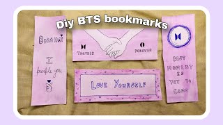 bts bookmarks diy ideas [upl. by Bander]