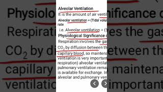 Alveolar ventilation [upl. by Merlin]