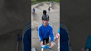 weird things happened…🤯 scooter skatepark pov challenge scootering skate [upl. by Donahoe]