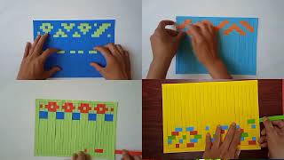 paper weaving tutorial step by step paper weaving mat [upl. by Kaspar]