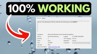 Kernel Event Tracing Error 0XC0000035 On Windows 11 FIXED [upl. by Kippy]