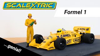 Scalextric F1 Lotus 99T Erstklassiger Bolide  Unboxing und Details [upl. by Aneral]