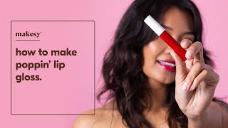 how to make natural lip gloss 💋 beginner friendly DIY nonsticky lip gloss recipe [upl. by Relyuhcs835]