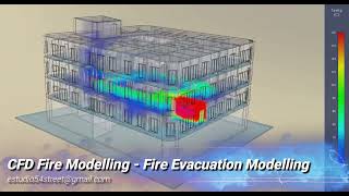 CFD Fire Modelling  Fire Evacuation Modelling Pyrosim Pathfinder Simulation [upl. by Faydra494]