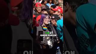 Queer person “CONFUSED” about the definition of being queer❓❌✅charliekirk debate [upl. by Garrick]