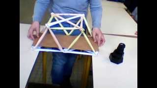 Réalisation dun pont en treillis en classe de technologie 5° [upl. by Upton]