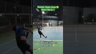 Slices shot point on Doubles Tennis Game 🎾🔪🔥 tennisjakarta tennisindonesia tennisdad sports [upl. by Janaya]