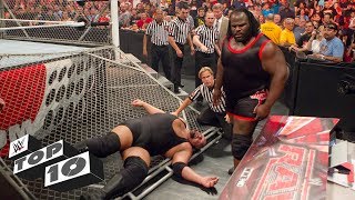 Infamous cage crashers WWE Top 10 [upl. by Bocock588]