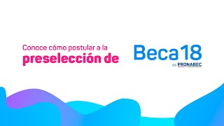 Beca 182024 tutorial de postulación para la PRESELECCIÓN [upl. by Ykciv]