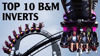 Top 10 BampM Inverted Roller Coasters in the World [upl. by Namruht525]