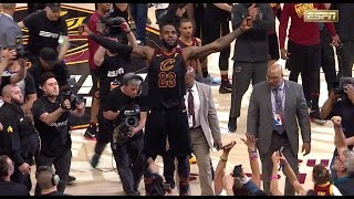 Cavs LeBron James Hits Unreal BuzzerBeater vs Raptors in Game 3 [upl. by Carrel]