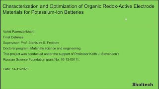 PhD Thesis Defense Vahid Ramezankhani [upl. by Attecnoc903]