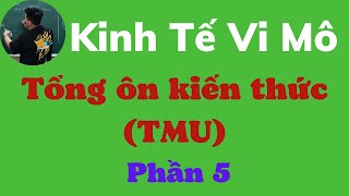 Tổng ôn Kinh Tế Vi Mô TMU phần 5 siêu dễ hiểu ♥️ Quang Trung TV [upl. by Latterll471]