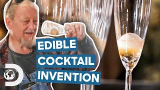 Inventing A NEW Edible Cocktail Concept  Moonshiners [upl. by Anyrak]