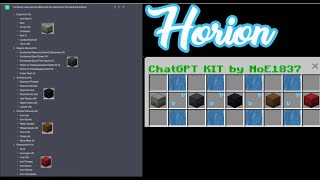 ChatGPT KIT  Horion  MCBE  Download in description [upl. by Etteuqram]