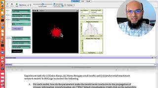 NetLogo Comparison ErdosRenyi WattsStrogatz and BarabasiAlbert Network Models [upl. by Errecart]
