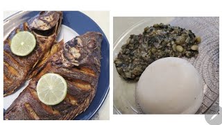 Delicious Soor cornmeal with spinach and baked fish recipe [upl. by Rosemarie485]