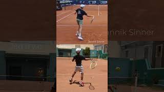 Jannik Sinner Vs Jed 8 yo 🔥🔥👍 Forehand forehand shorts sinner tennis [upl. by Eiramnna168]