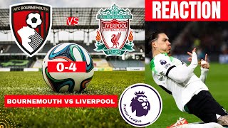 Bournemouth vs Liverpool 04 Live Stream Premier League Football EPL Match Score reaction Highlights [upl. by Elamrej511]