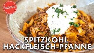 Schnelle SpitzkohlHackfleischPfanne selber machen Rezept [upl. by Segal166]