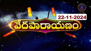 వేదపారాయణం  Vedaparayanam  Tirumala  22112024  SVBC TTD [upl. by Liva860]