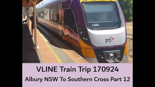 VLINE Albury NSW To Southern Cross 170924 Part 2 Trains VLINE WindowView Travel [upl. by Lowis]