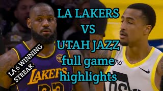 LA LAKERS VS UTAH JAZZ FULL GAME HIGHLIGHTSNOV 20 2024 LAKERS 6 WINNING STREAK [upl. by Eberta]