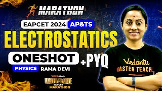 Complete Electrostatics One shot Class 12🔥  EAPCET Marathon  PYQs  AP amp TS  🚀 Unstoppable EAPCET [upl. by Lehsar]