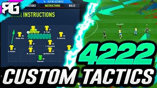 FIFA 22  The BEST 4222 CUSTOM TACTICSINSTRUCTIONS  FIFA 22 ULTIMATE TEAM [upl. by Nollad]