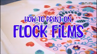 How to print bright colors on Flock films [upl. by Ecyak]