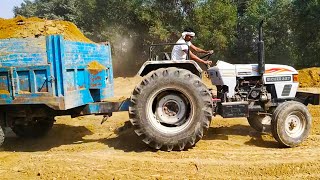 Eicher 557 pulling heavy load troly  Eicher 557 ki ताक़त देखो केसी लगायी [upl. by Timrek501]