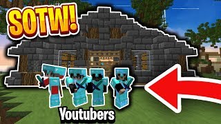 LIVING WITH YOUTUBERS SOTW FaithfulMC  Minecraft HCF [upl. by Nochur]