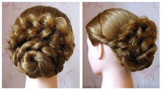 Chignon tressé facile ❁ Tuto coiffure simple et rapide cheveux long [upl. by O'Driscoll]