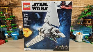 LEGO Star Wars Imperial Shuttle 75302 🎧 Pure Build [upl. by Annairdna]