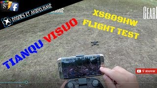 TIANQU VISUO XS809HW TEST FLIGTH FR [upl. by Jo-Ann]